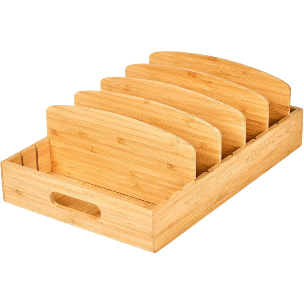 LidLoft | Bamboe keukenorganizer voor het opbergen van deksels, ruimtebesparend