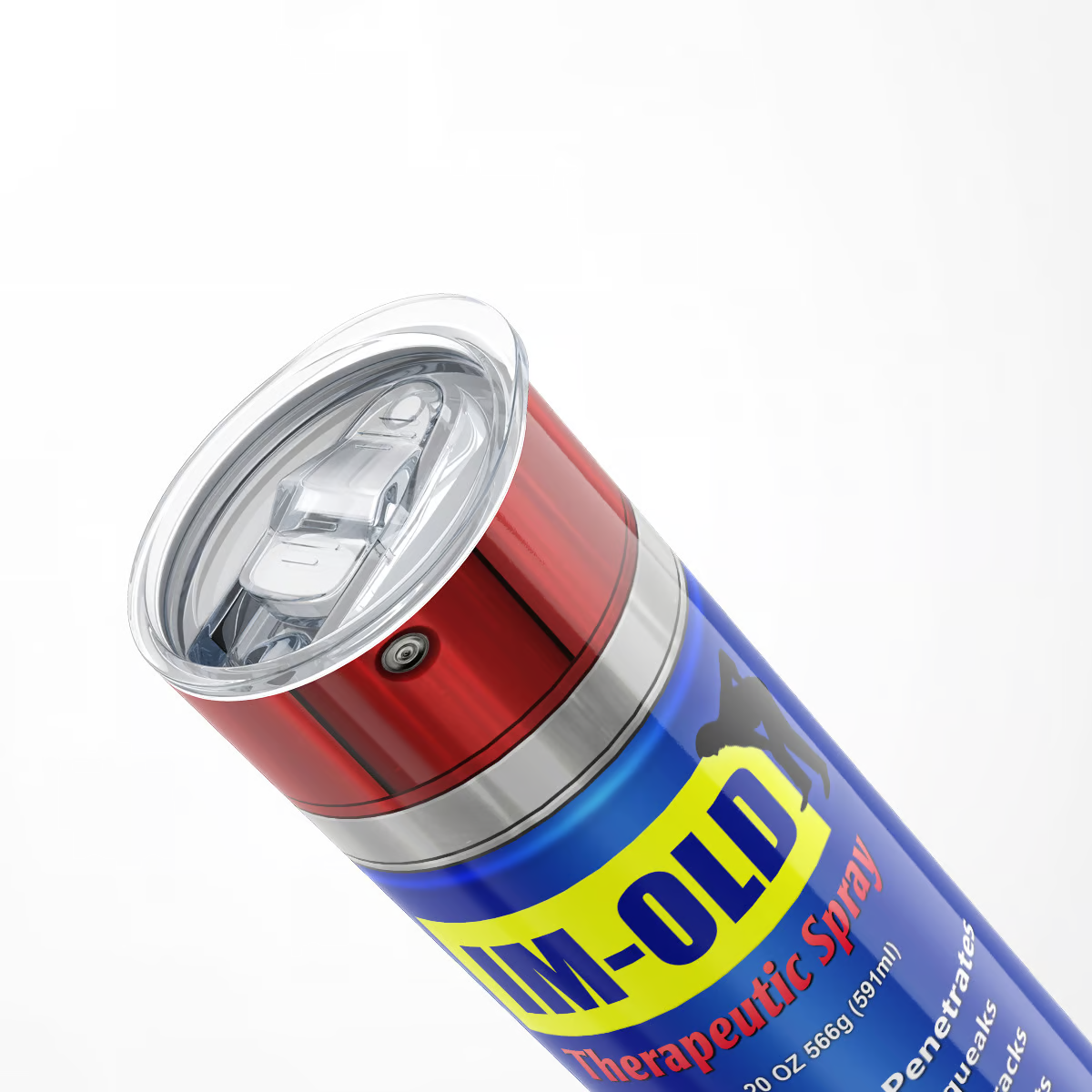 MechMug | Industriële WD-40 geïnspireerde thermosbeker – Robuuste roestvrijstalen reisbeker voor koffie