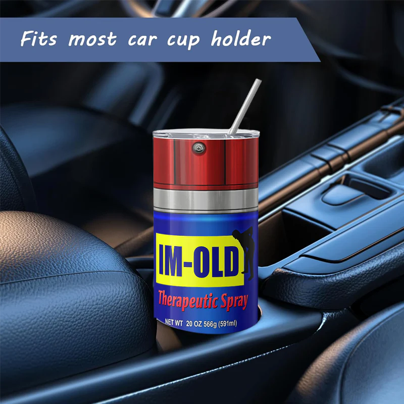 MechMug | Industriële WD-40 geïnspireerde thermosbeker – Robuuste roestvrijstalen reisbeker voor koffie