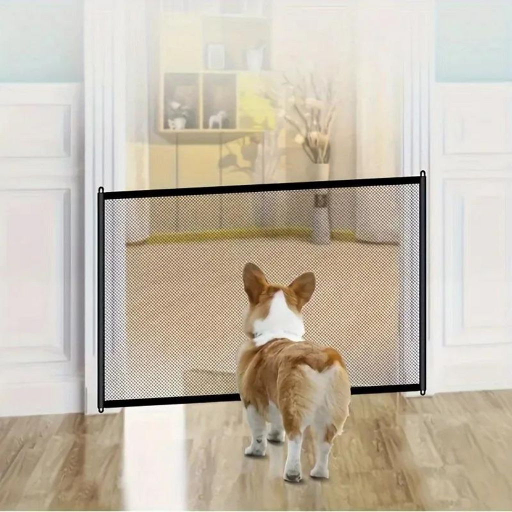 FlexiGate | Draagbaar veiligheidshek voor huisdieren – Verstelbaar, lichtgewicht, veilig hek voor kleine honden en katten