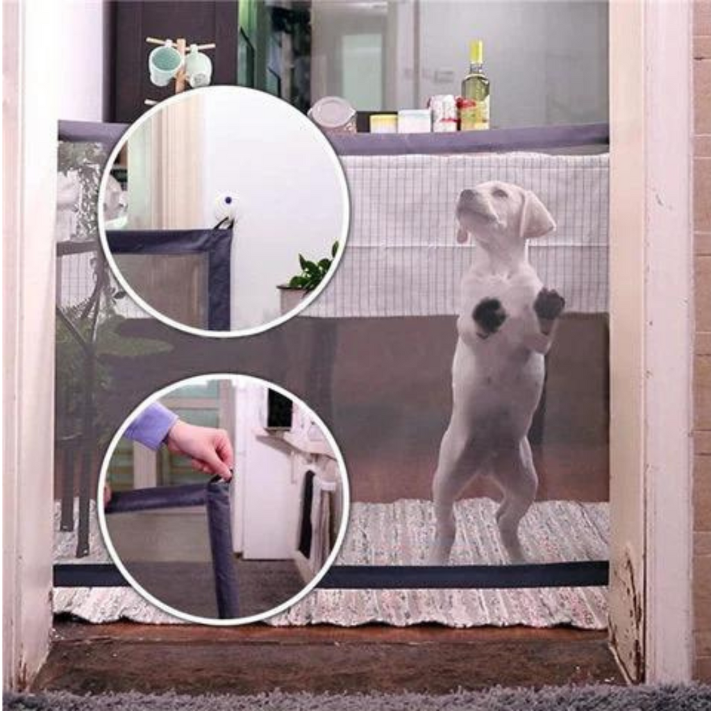 FlexiGate | Draagbaar veiligheidshek voor huisdieren – Verstelbaar, lichtgewicht, veilig hek voor kleine honden en katten