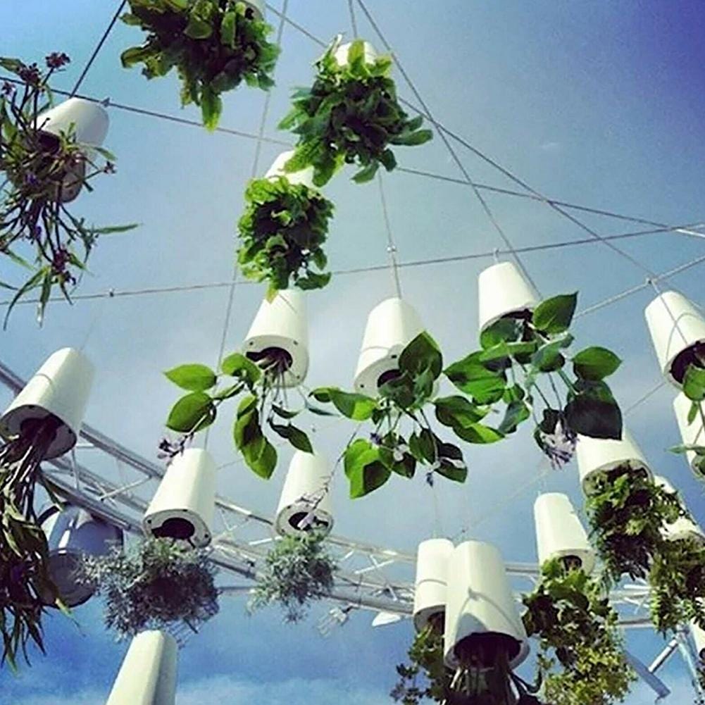 AeriPot | Upside down hangende bloempot - moderne plantenbak voor binnen en buiten