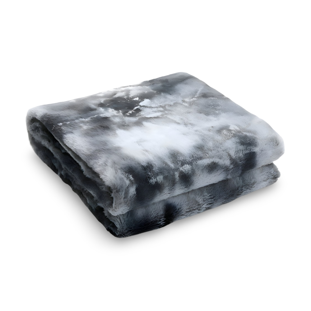 DreamDye | Omkeerbare fleeceplaid met tie-dye-print – ultrazacht, pluche en luxueus