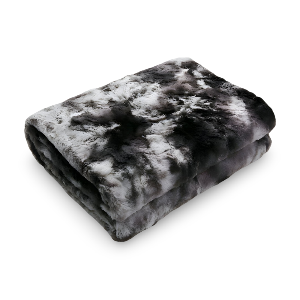 DreamDye | Omkeerbare fleeceplaid met tie-dye-print – ultrazacht, pluche en luxueus