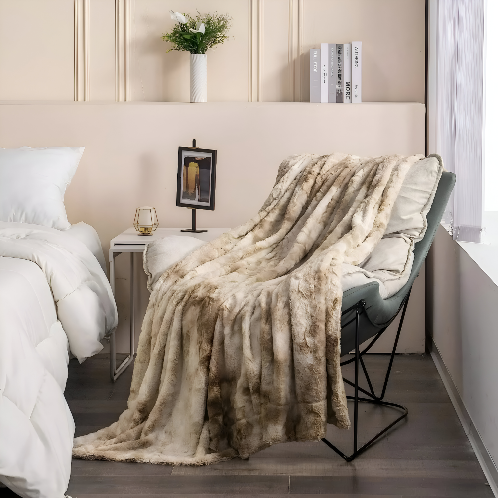 DreamDye | Omkeerbare fleeceplaid met tie-dye-print – ultrazacht, pluche en luxueus