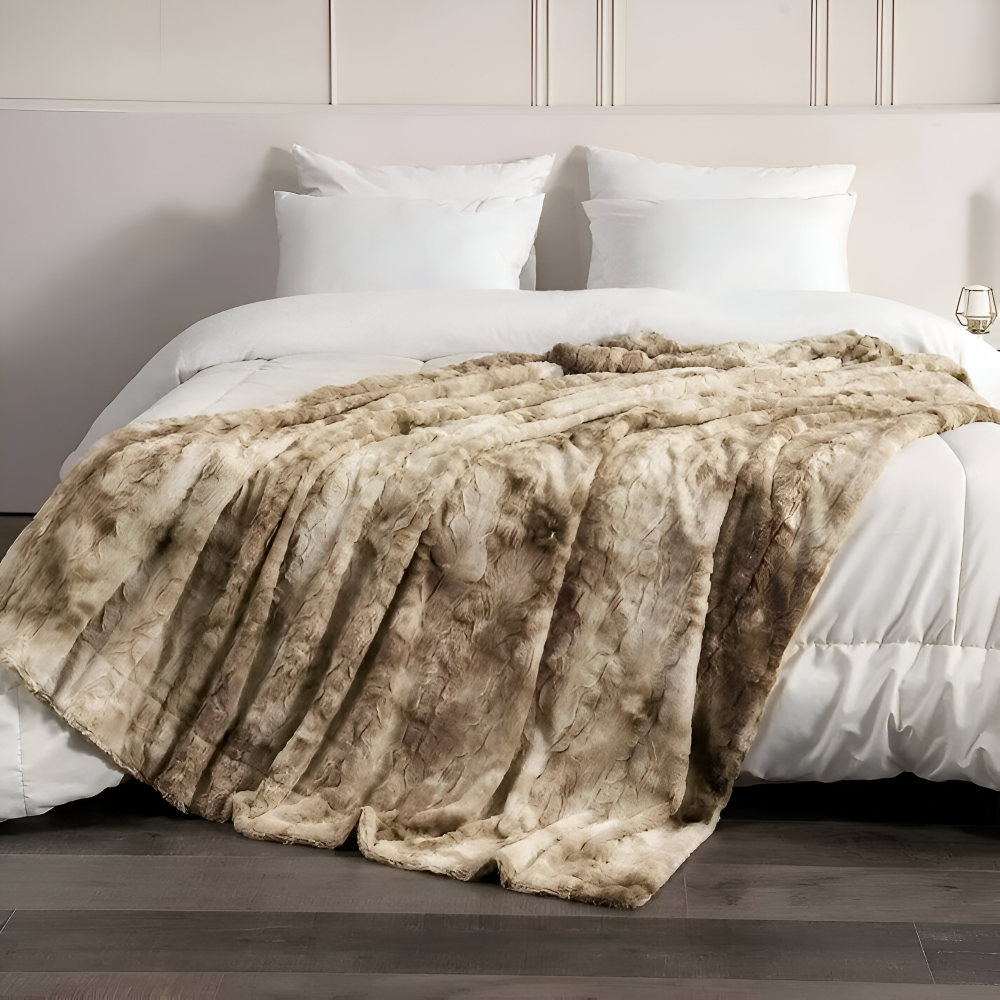 DreamDye | Omkeerbare fleeceplaid met tie-dye-print – ultrazacht, pluche en luxueus