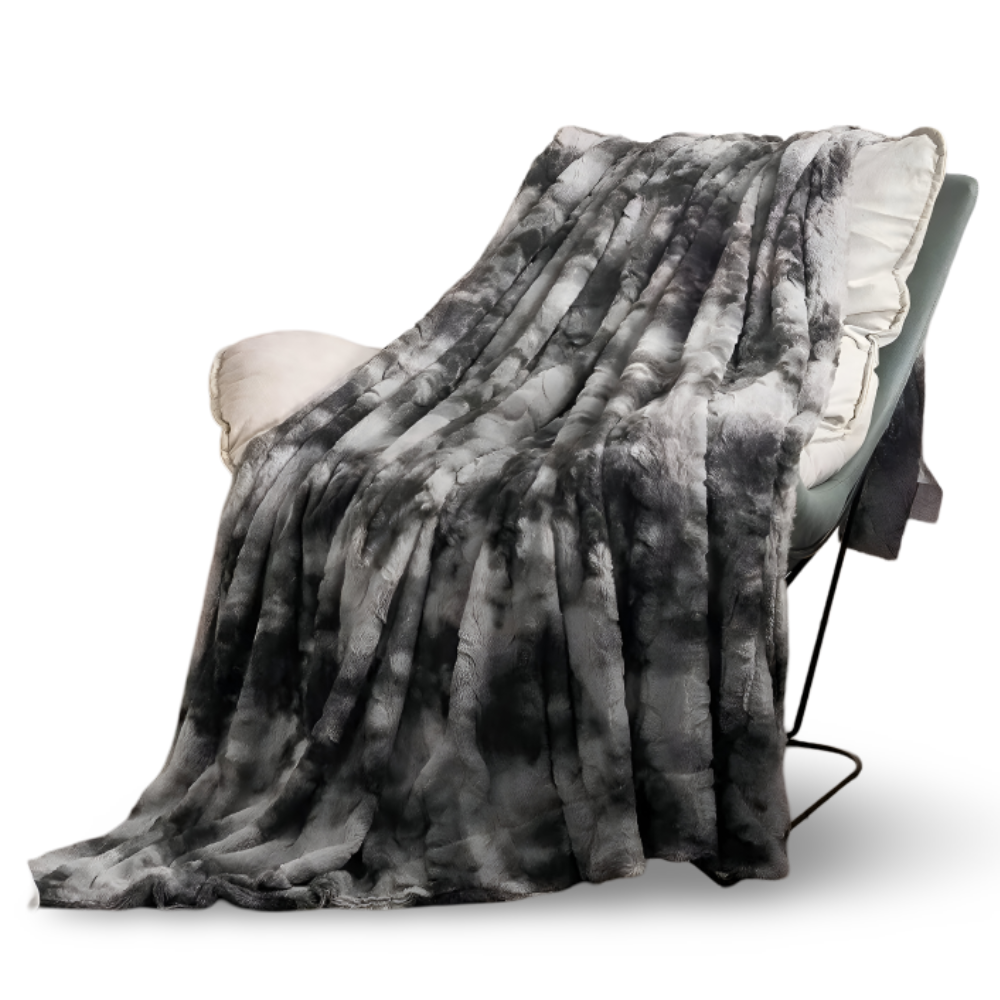 DreamDye | Omkeerbare fleeceplaid met tie-dye-print – ultrazacht, pluche en luxueus