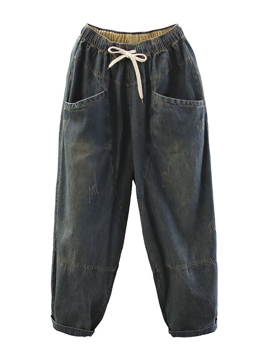 Briala | Vintage Wijde Broekspijpen Jeans voor Dames – Plus Size Baggy Spijkerbroeken