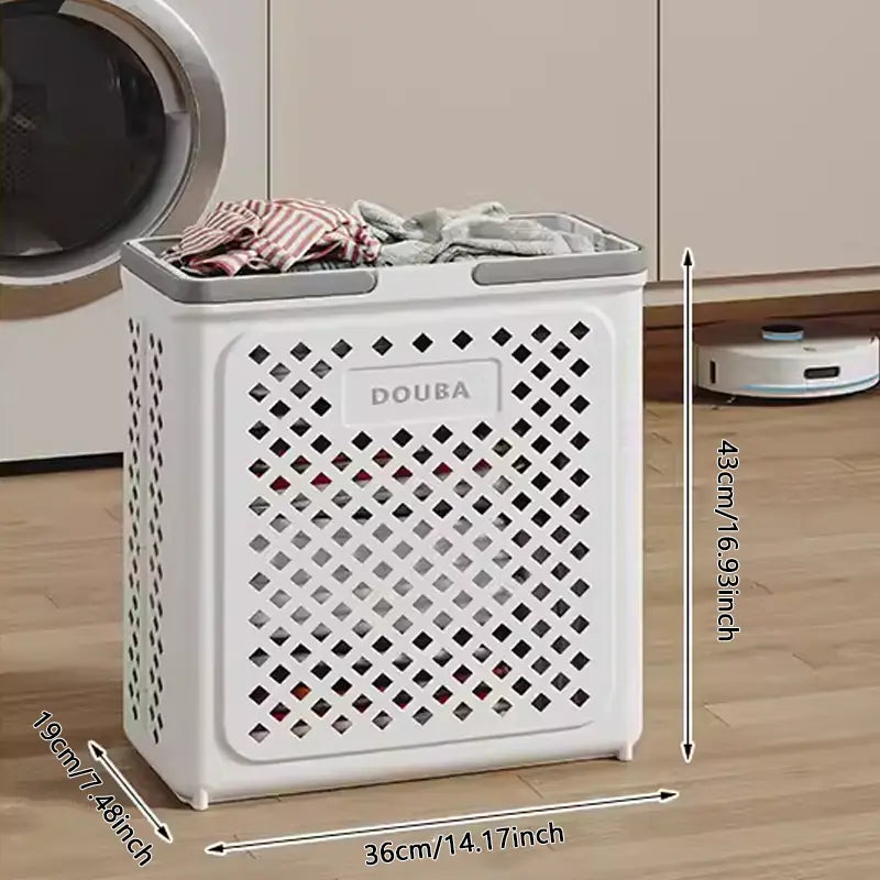 WheelHamper | Opvouwbare wasmand met wieltjes - Hamper met grote capaciteit