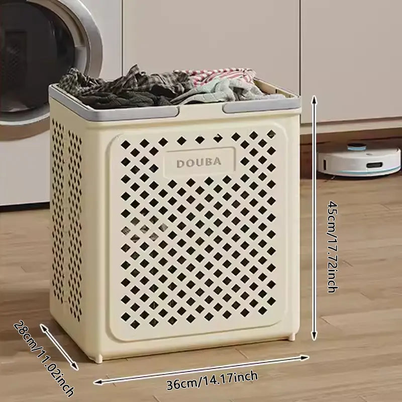 WheelHamper | Opvouwbare wasmand met wieltjes - Hamper met grote capaciteit
