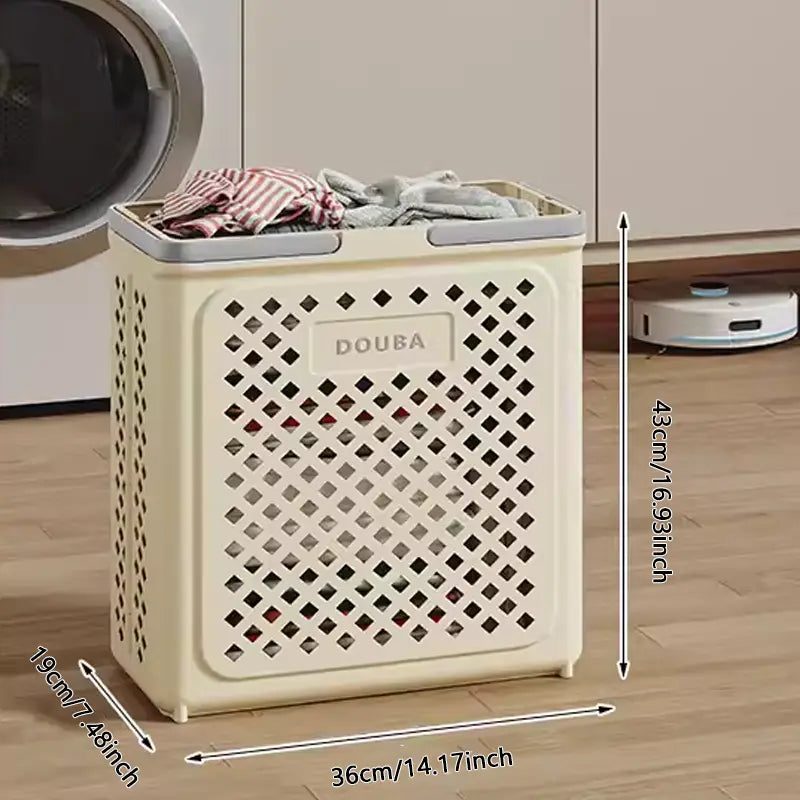 WheelHamper | Opvouwbare wasmand met wieltjes - Hamper met grote capaciteit