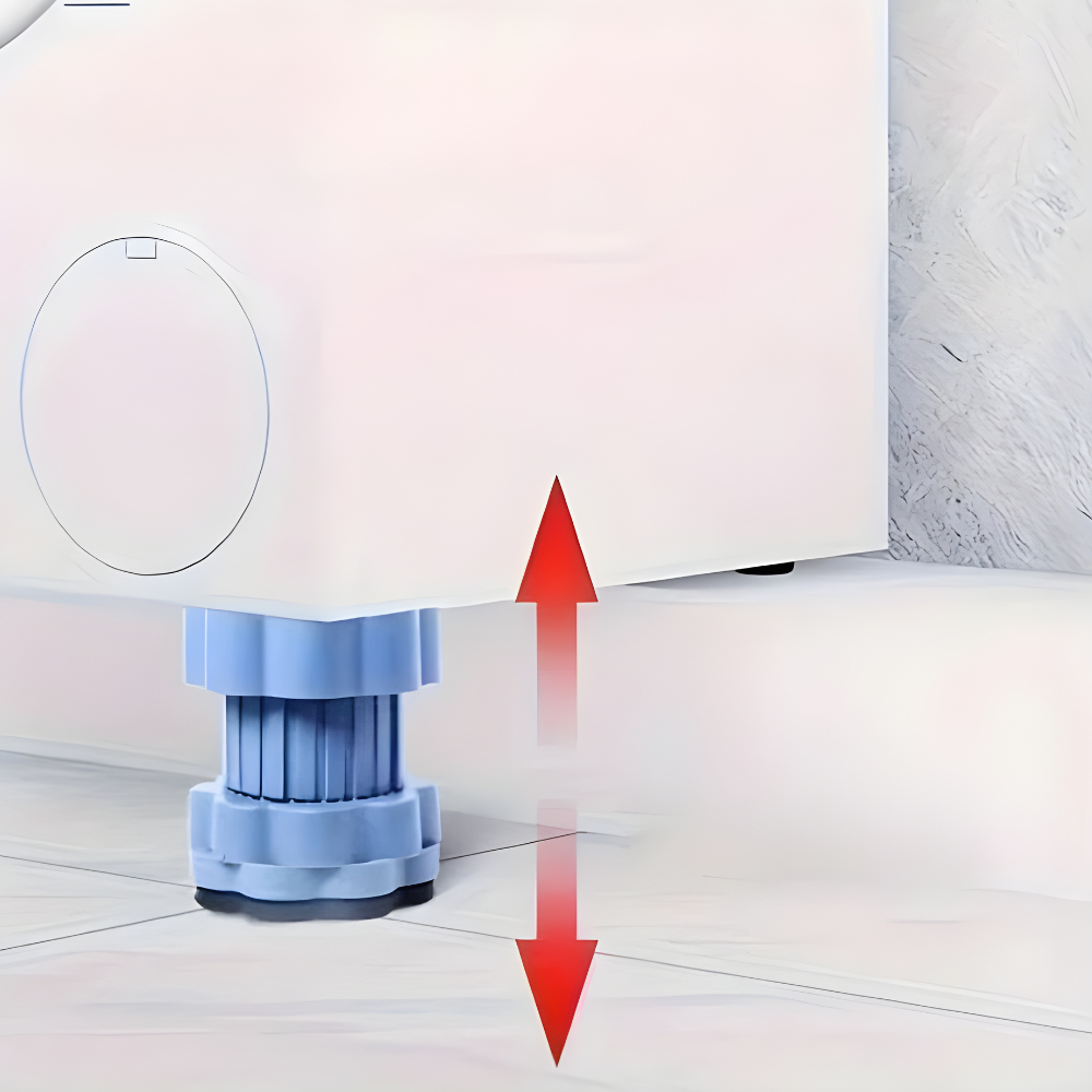 VibeLift | Verstelbare antivibratie-opstaande kussentjes voor wasmachines, drogers en zware apparaten