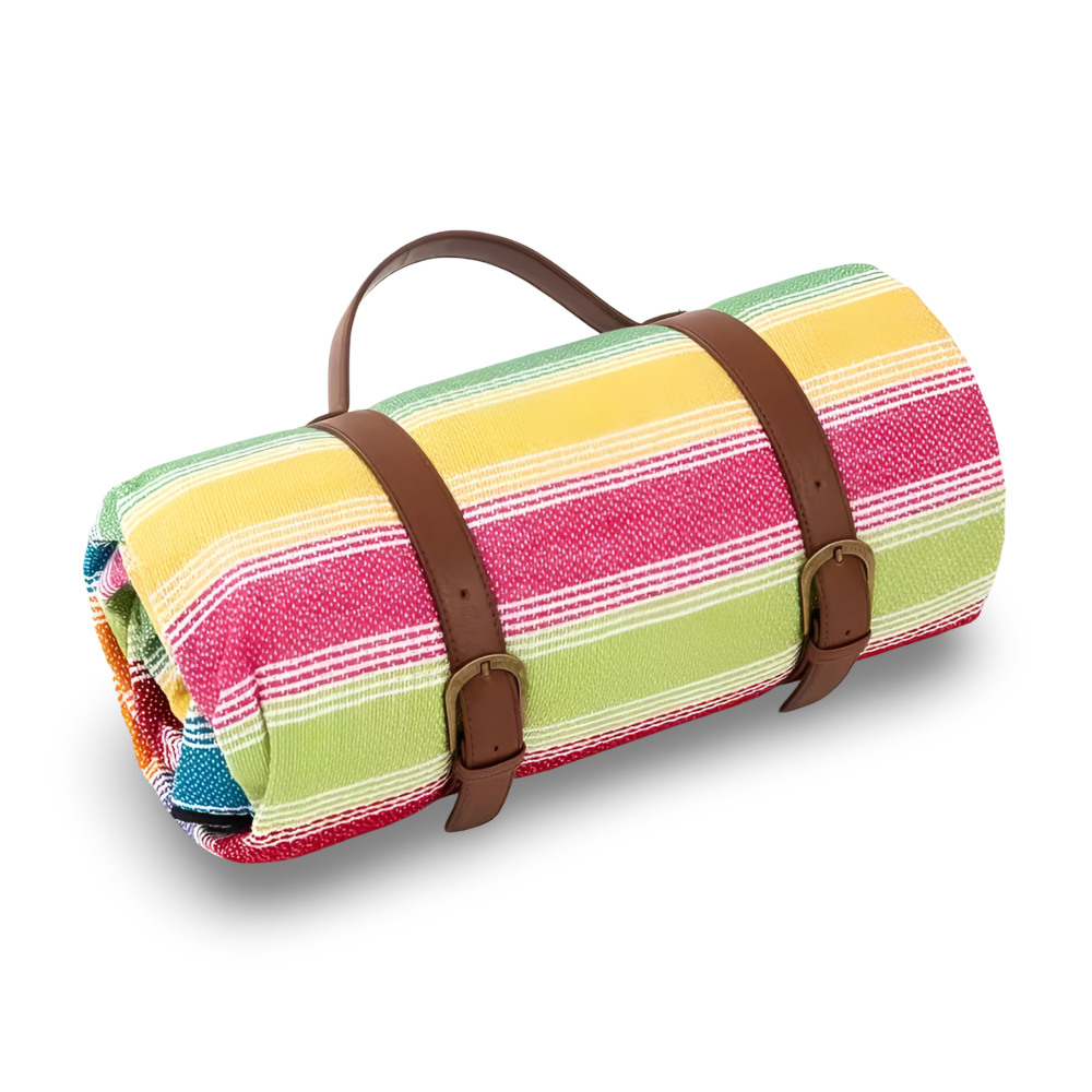 CheckiMat | Waterdichte Picknickkleed – Opvouwbaar Outdoor Strandkleed met Draaghendel