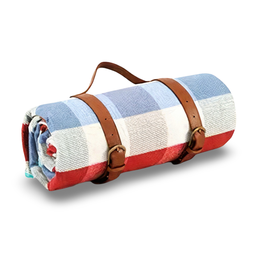 CheckiMat | Waterdichte Picknickkleed – Opvouwbaar Outdoor Strandkleed met Draaghendel