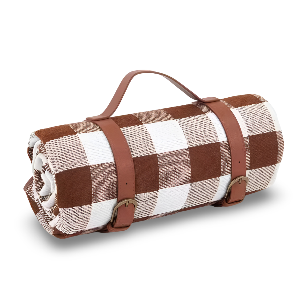 CheckiMat | Waterdichte Picknickkleed – Opvouwbaar Outdoor Strandkleed met Draaghendel