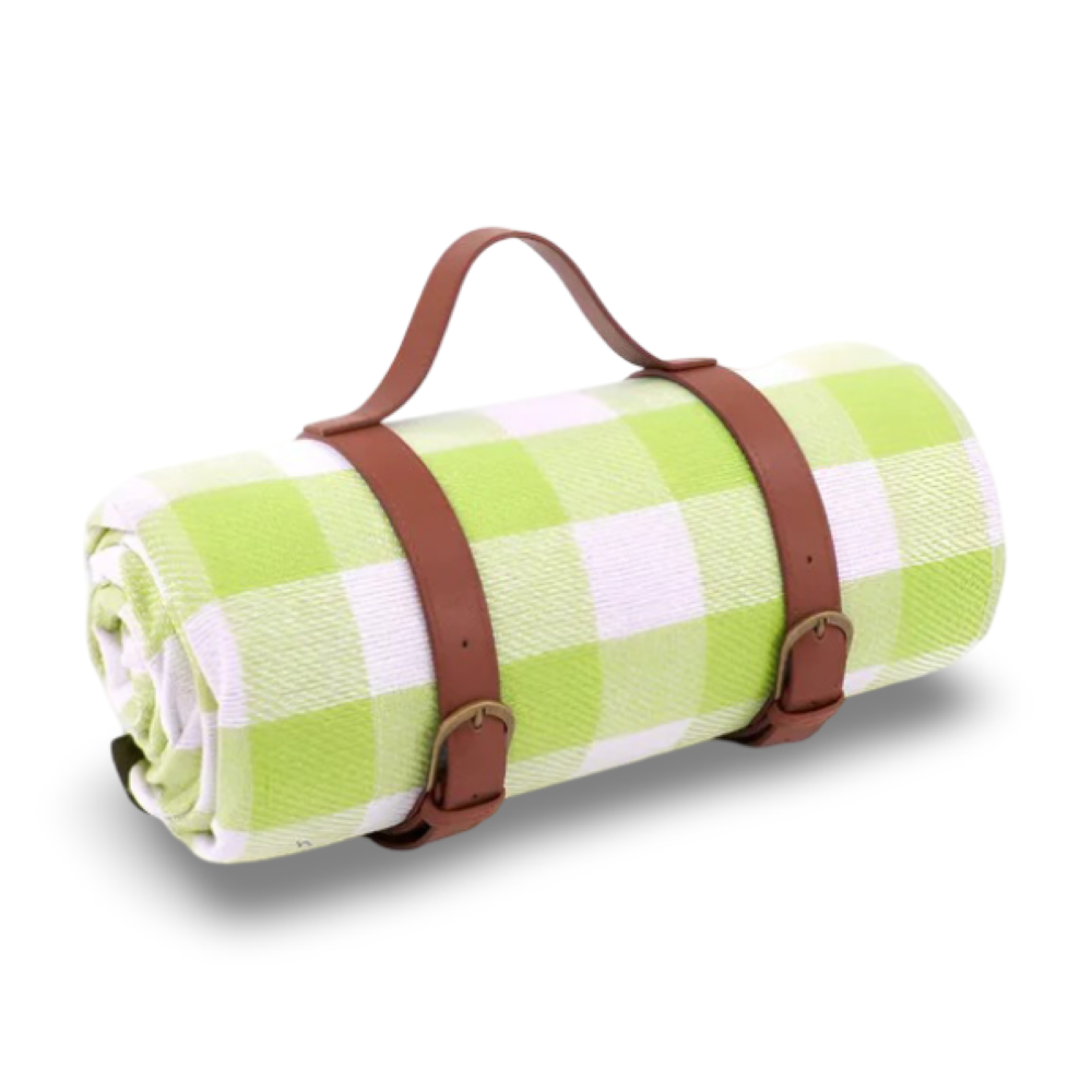 CheckiMat | Waterdichte Picknickkleed – Opvouwbaar Outdoor Strandkleed met Draaghendel