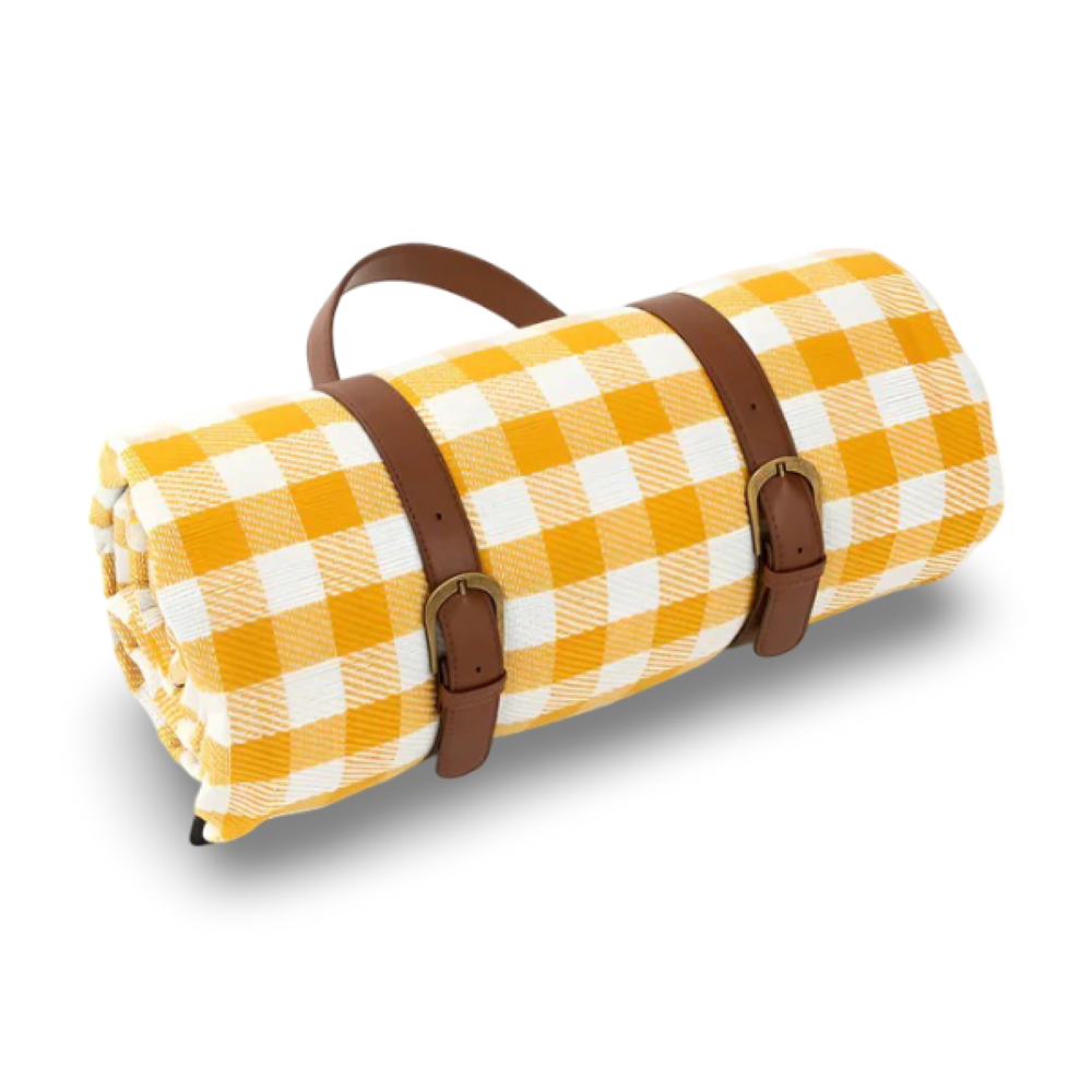 CheckiMat | Waterdichte Picknickkleed – Opvouwbaar Outdoor Strandkleed met Draaghendel