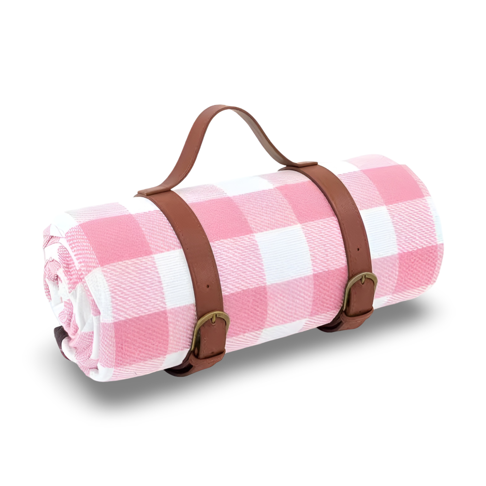 CheckiMat | Waterdichte Picknickkleed – Opvouwbaar Outdoor Strandkleed met Draaghendel