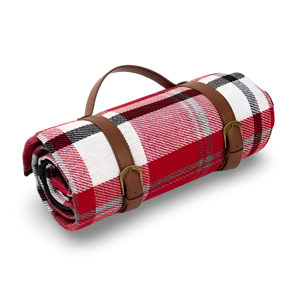 CheckiMat | Waterdichte Picknickkleed – Opvouwbaar Outdoor Strandkleed met Draaghendel