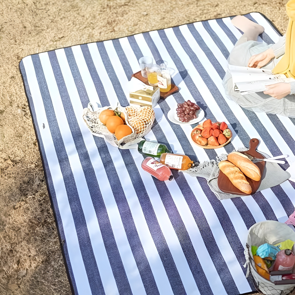 CheckiMat | Waterdichte Picknickkleed – Opvouwbaar Outdoor Strandkleed met Draaghendel