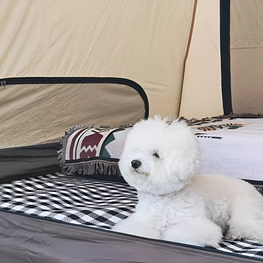 CheckiMat | Waterdichte Picknickkleed – Opvouwbaar Outdoor Strandkleed met Draaghendel