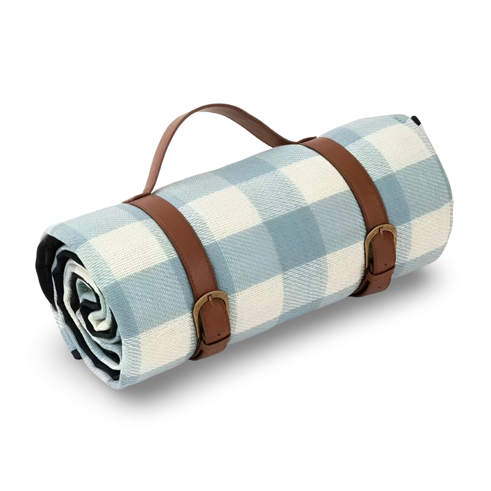 CheckiMat | Waterdichte Picknickkleed – Opvouwbaar Outdoor Strandkleed met Draaghendel