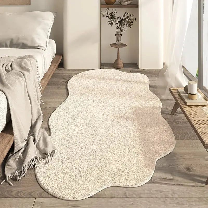 SereneFluff | Zacht en elegant pluizig slaapkamertapijt - gezellig decoratief vloerkleed