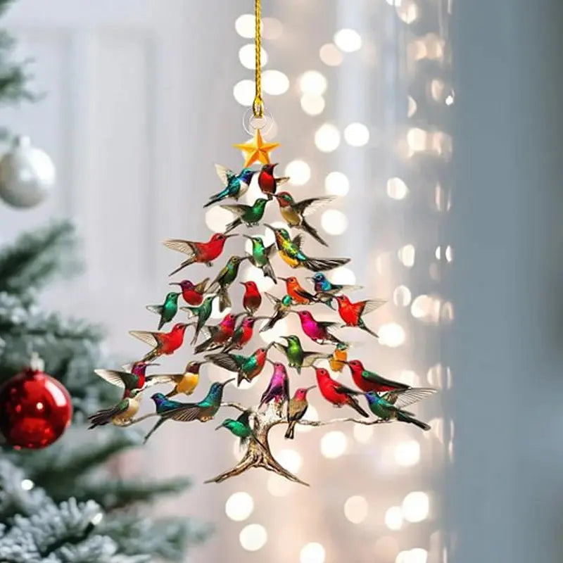 HummiGlitz | Kolibrie kerstversiering voor boomversiering