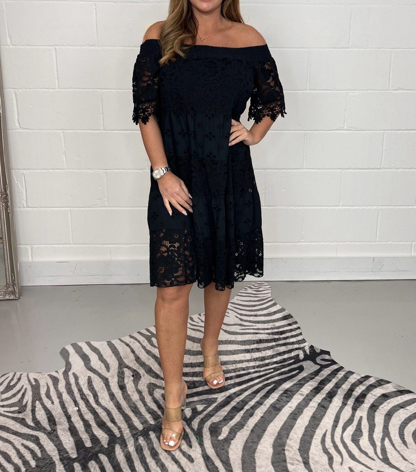 Pina | Midi-jurk met lange mouwen voor dames – Stijlvolle, elegante en casual zomerjurk