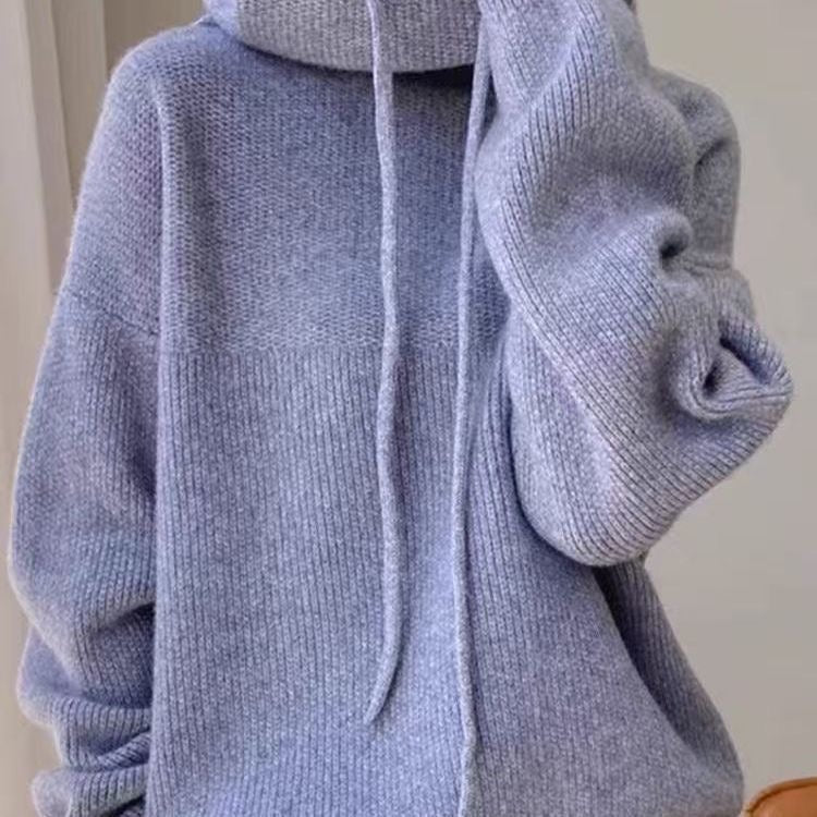 Wysteria | Dames Comfortabele Gebreide Hoodie – Zachte Pullover met Capuchon