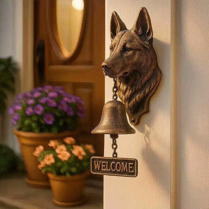 HavenBell | Duitse herdershond welkomstbel – Duurzaam gietijzer, symbool van bescherming