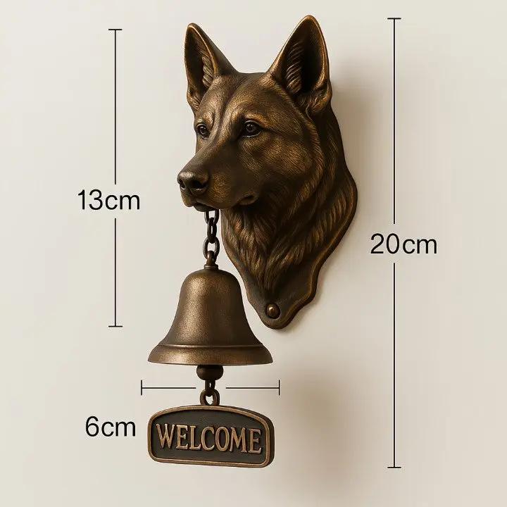 HavenBell | Duitse herdershond welkomstbel – Duurzaam gietijzer, symbool van bescherming