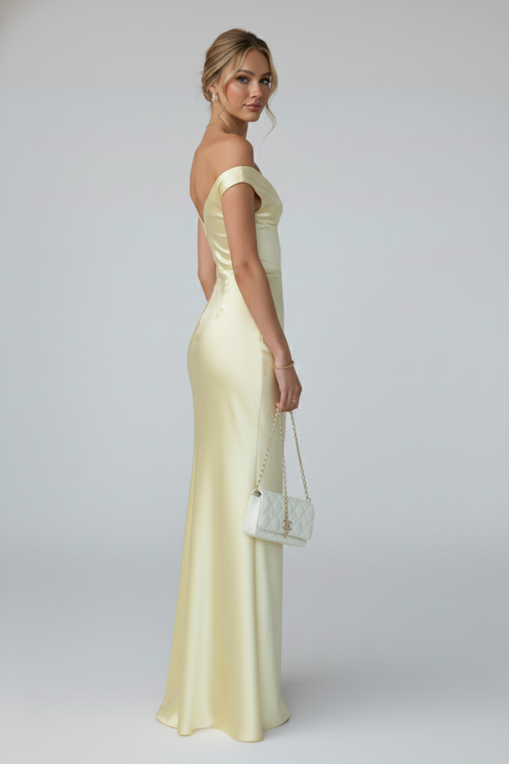 Vaenyth | Dames off-shoulder maxi-jurk – vloerlengte avondjurk, elegante formele feestjurk
