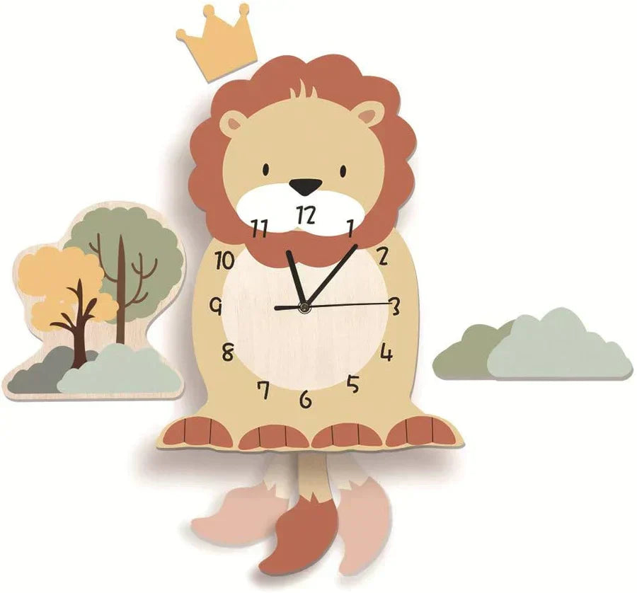 ZooTick | Kleurrijke Diermotieven, Stil Zonder Tikkend Geluid, Educatieve Decoratieve Klok voor Kinderkamers