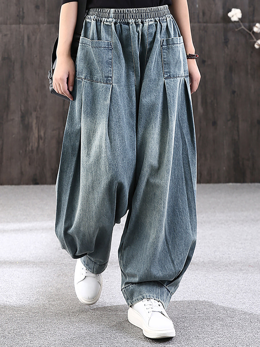 Yalira | Dames Baggy Jeans – Casual Losse Pasvorm, Zachte Denim, Comfortabele Broek