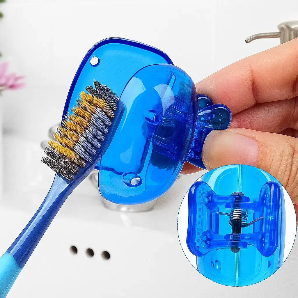 HygieCap | Clip-On Opzetborstel - Hygiënische Reistas & Stofbescherming (Set van 4)