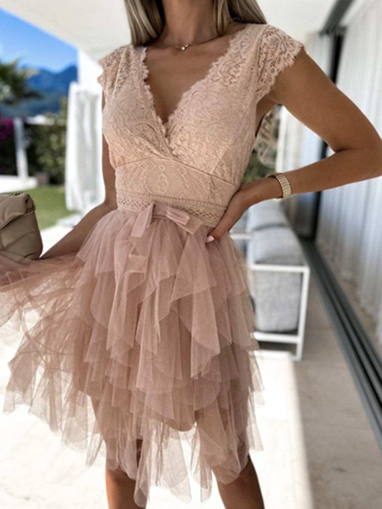 Fynora | Elegante cocktailjurk voor dames – avondfeestjurk, formele feestelijke jurk