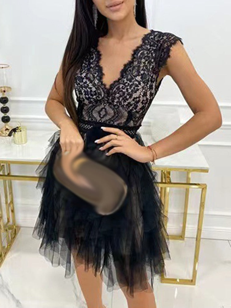 Fynora | Elegante cocktailjurk voor dames – avondfeestjurk, formele feestelijke jurk