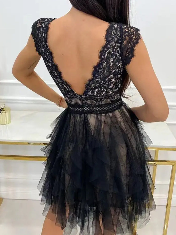 Fynora | Elegante cocktailjurk voor dames – avondfeestjurk, formele feestelijke jurk