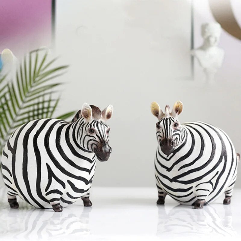 Zebro | Realistisch zebrabeeldje – Eco-hars dierensculptuur voor thuis, decoratieve display