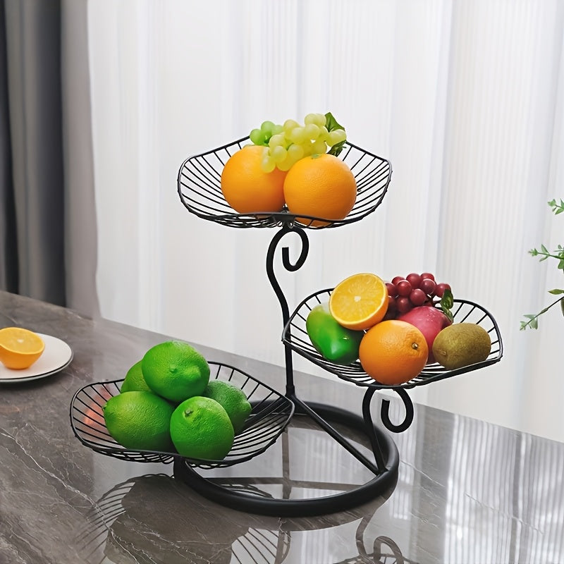 TrayTiers | Fruitschaalstandaard met 3 niveaus - Elegant dienblad voor snacks en desserts