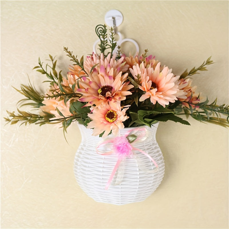 WallBlossom | Set van 2 Wandbloempotten – Decoratieve Kunststof Plantenbakken voor Binnen en Buiten