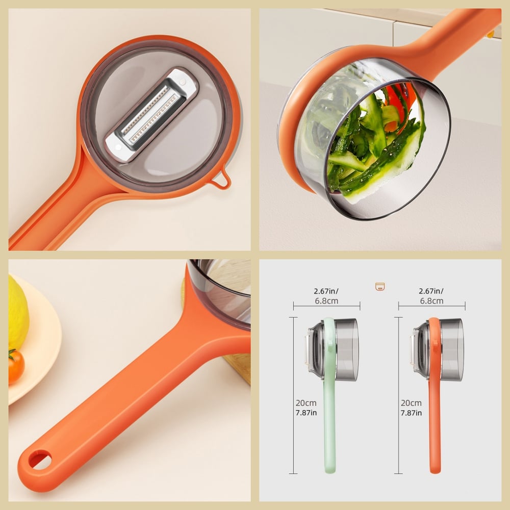 PeelPod | 2-in-1 Groente- & Fruitschiller met Ingebouwde Afvalbak - Ergonomisch, Mess-vrij