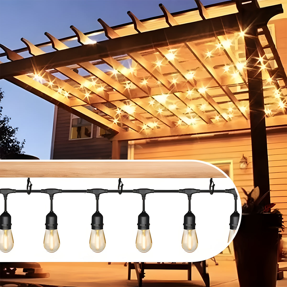 LockHook | Zware Q-haken met veiligheidsslot - Gemakkelijk los te maken ophanghaken voor lampen, windgongs, vogelvoederhuisjes