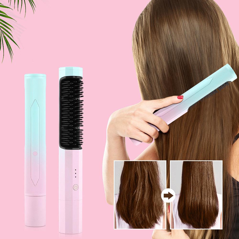 StyleComb | Oplaadbare draadloze stijlkam – draagbare snoerloze ionische stijltangborstel