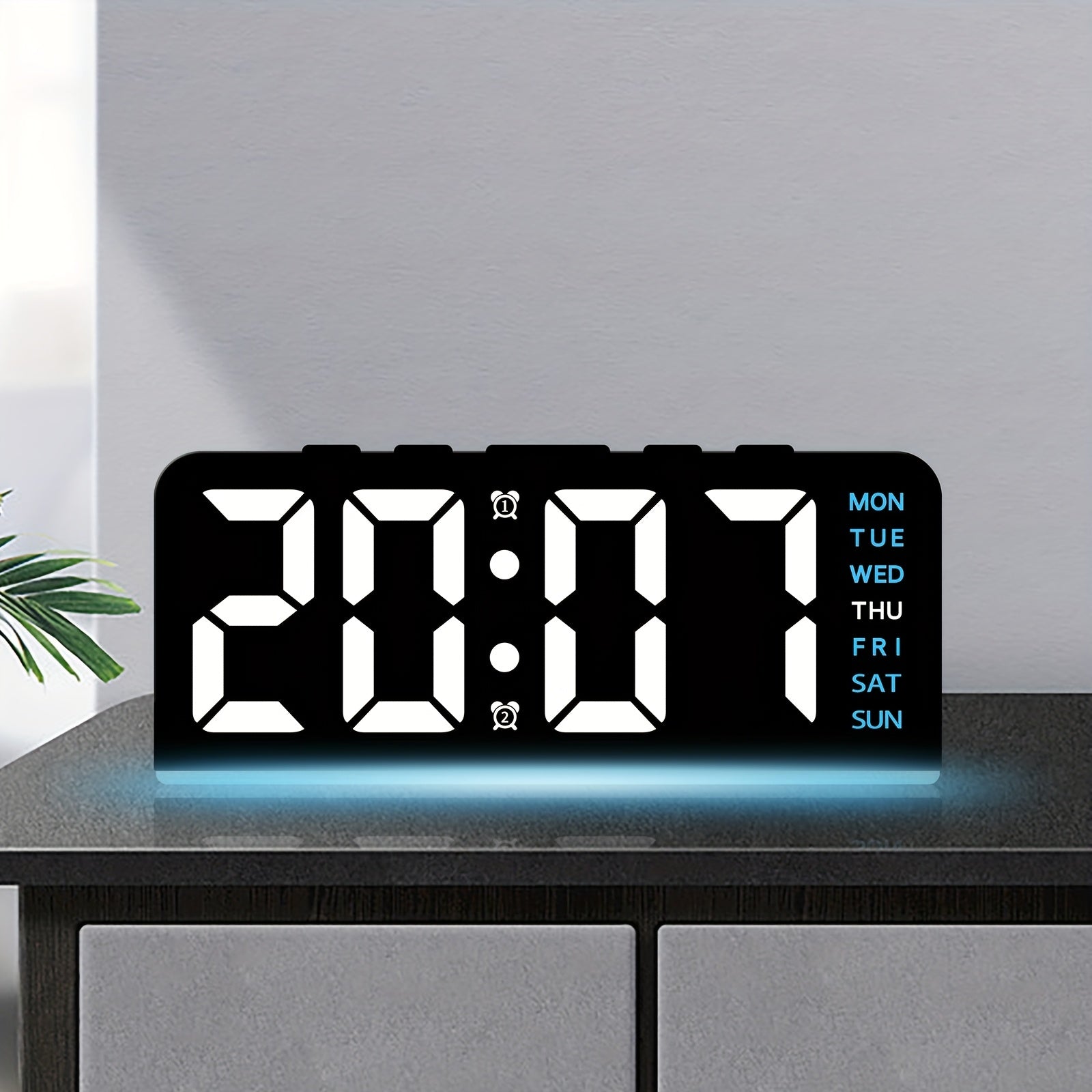 TimePulse | Digitale LED Wekker met Nachtlampje - Stil & Modern Ontwerp