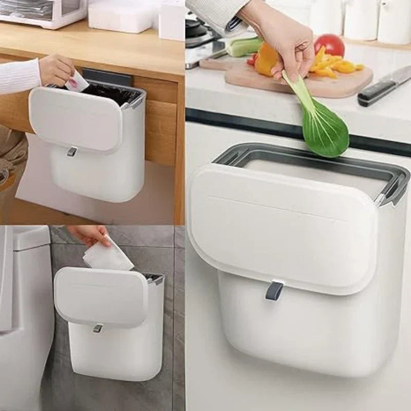 BinLift | Ruimtebesparende afvalbak voor wandmontage – Draaibare afvalbak voor keuken, badkamer en kantoor