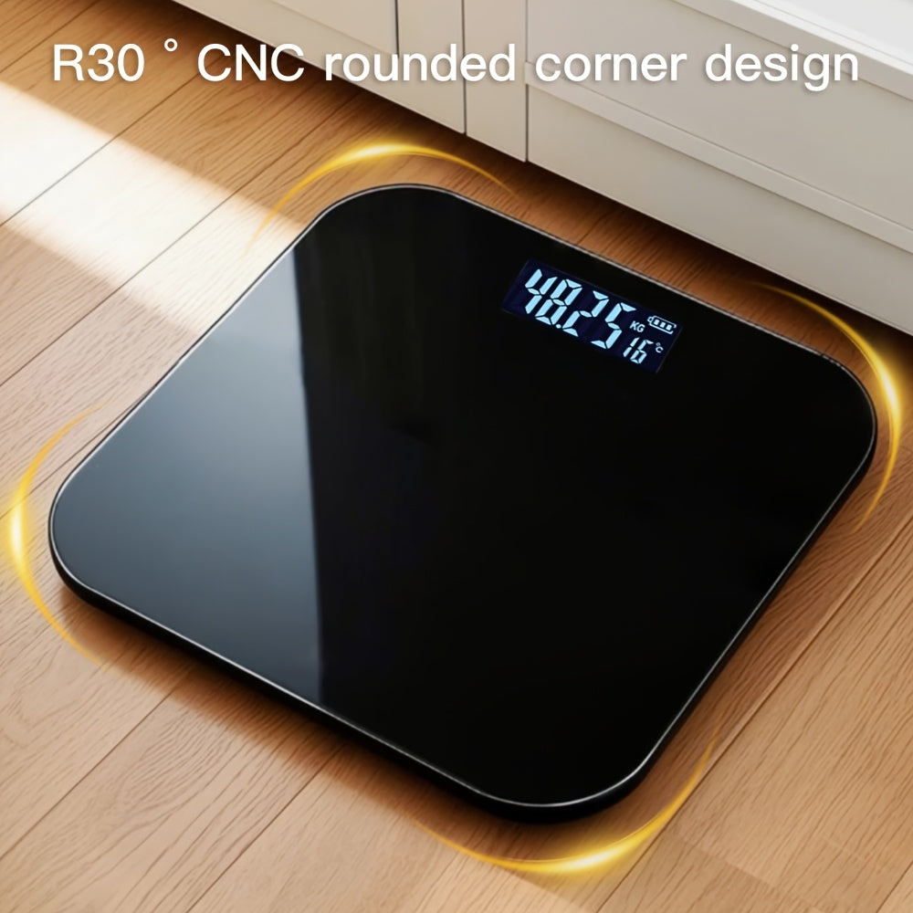 SmartWeigh | Elektronische Badkamerschaal met Hoge Precisie – LED Display, Temperatuurweergave