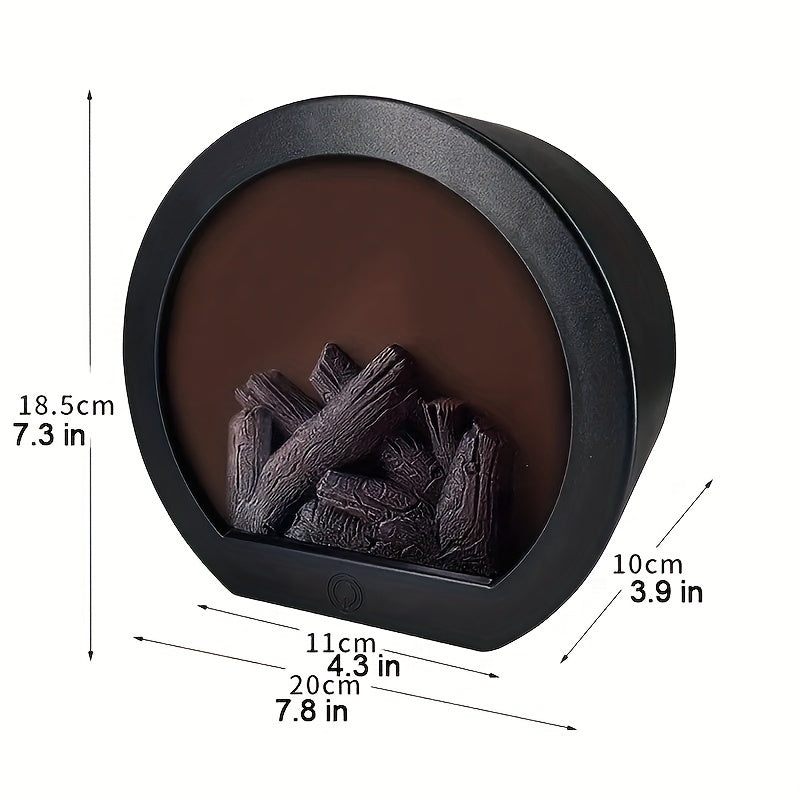 FlameGlow | Simulatie Houtskool Vlamlamp - Batterij- & USB-voeding voor binnen-/buitendecoratie