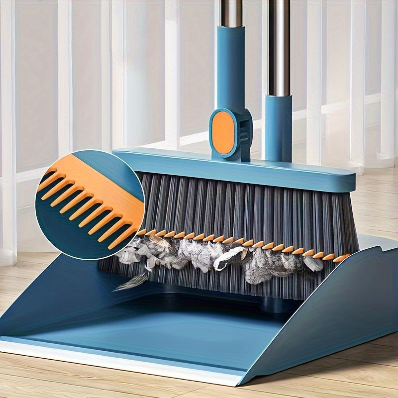 MagSweep | Magnetische, draaibare bezem en stoffer - 180° verstelbare lange steel voor thuis